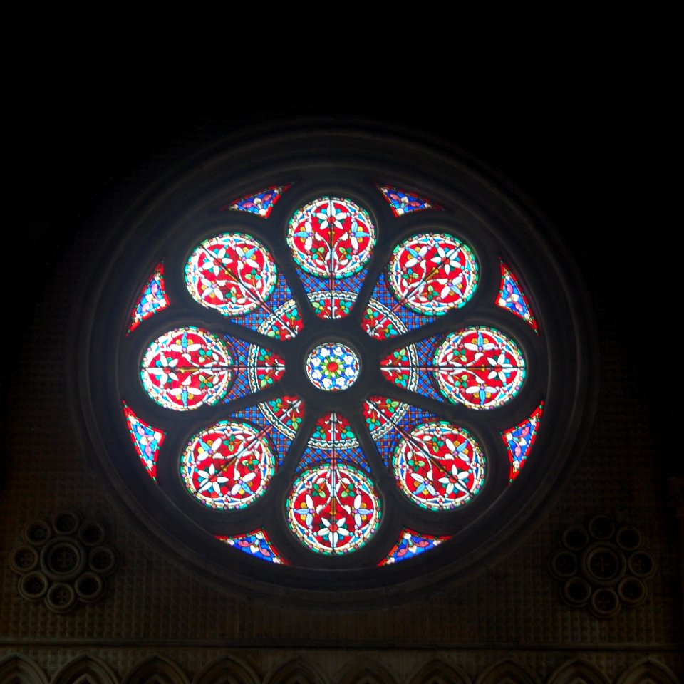 Former St Mary's Church, Itchen Stoke (NHLE Code 1095286) (July 2019) (Stained Glass Rose Window)