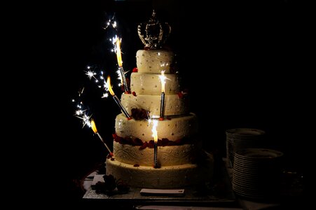 Cake light heart