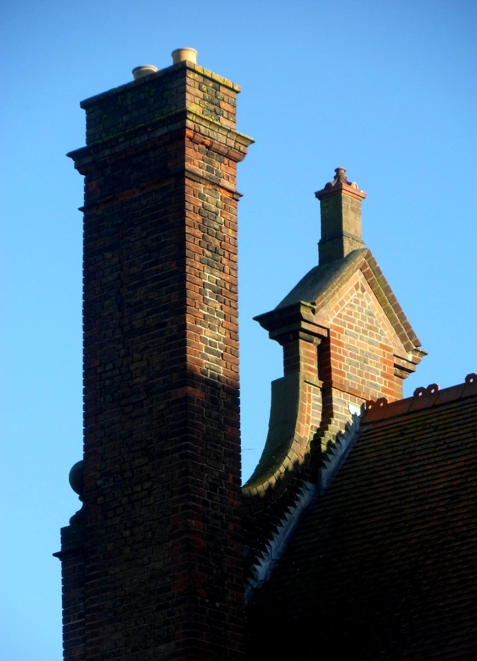 Former Preston Road Board School, Preston Road, Preston Park (December 2013) (Chimney and Gable)