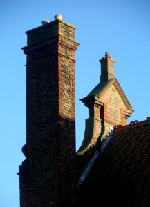 Former Preston Road Board School, Preston Road, Preston Park (December 2013) (Chimney and Gable)