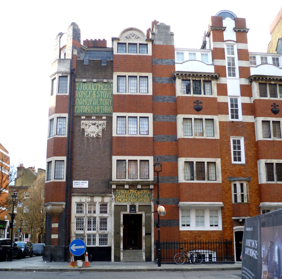 Former premises of T.J. Boulting & Sons, Riding House Street, London