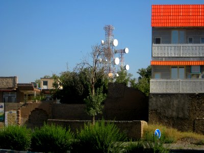 Ferdowsi telecommunication tower view from Besat blv - Nishapur 1