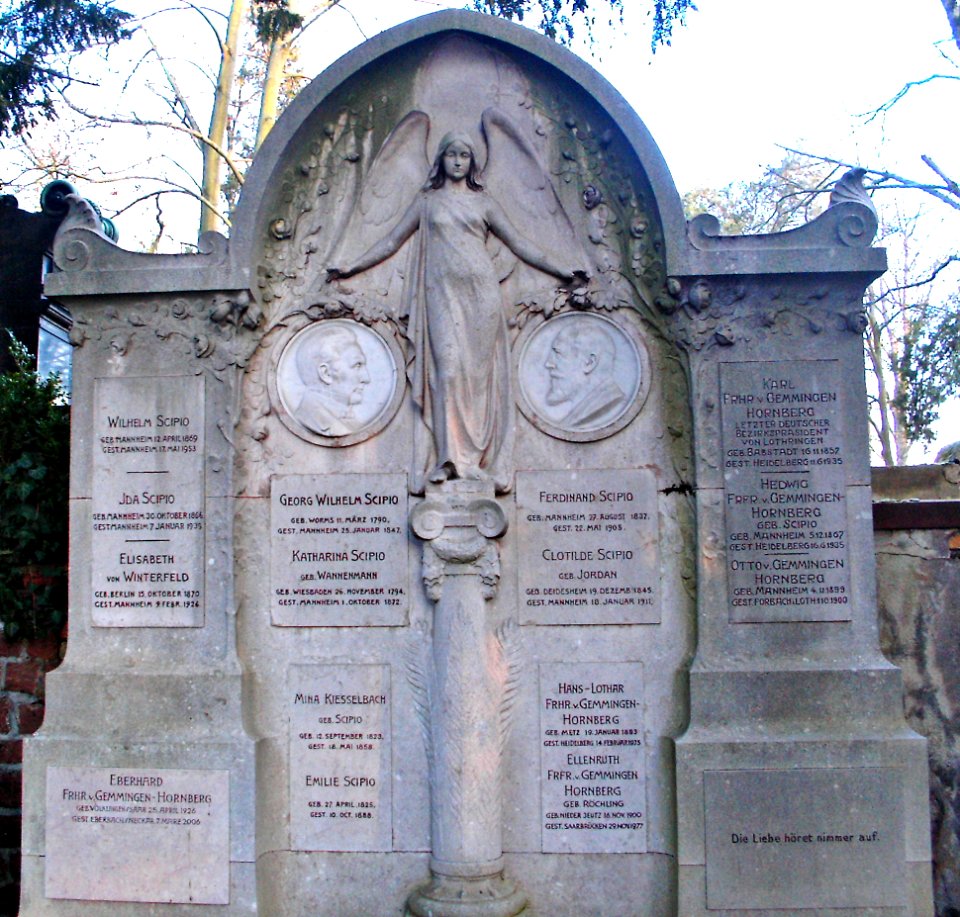 Ferdinand Scipio Mannheim Grabmal