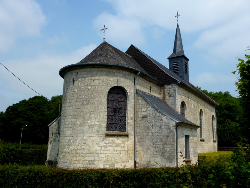 Ferfay (Pas-de-Calais, Fr) église chevet