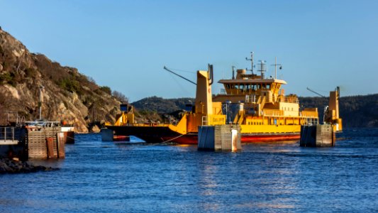 Ferry Gullbritt leaving Finnsbo ferry terminal 4