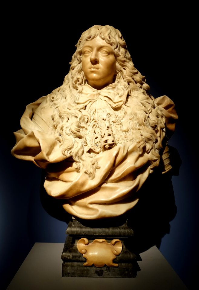 Ferdinando de' Medici, Grand Prince of Tuscany, by Giovanni Battista Foggini, Italy, Florence, c. 1680-1682, marble - Metropolitan Museum of Art - New York City - DSC07035