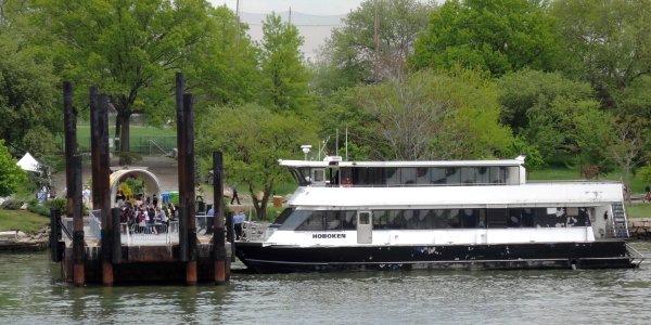 Ferry -Hoboken- at Randalls Island ferry pier from ERGW jeh