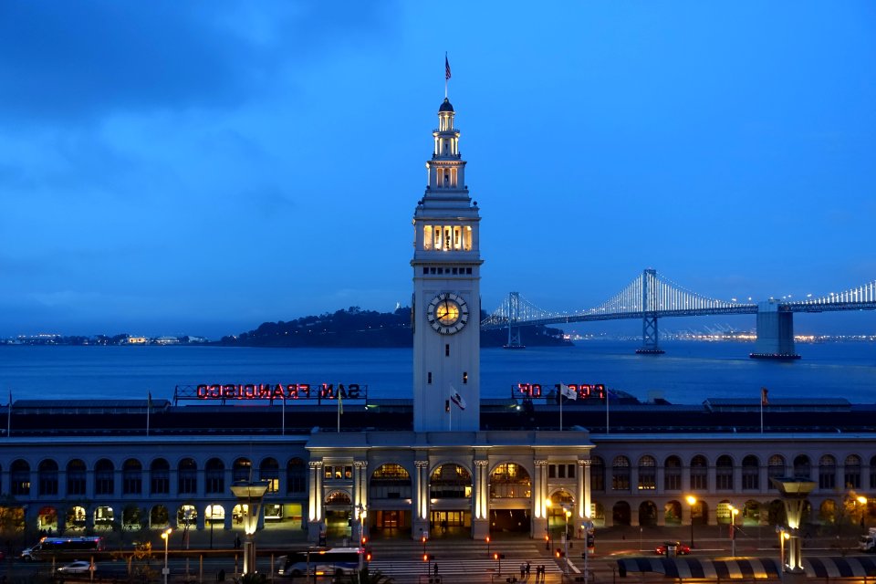 Ferry Building at night - DSC06485