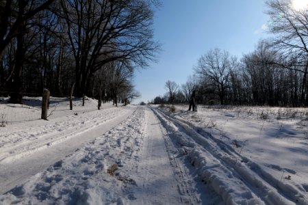 Ferbitzer Bruch Döberitzer Heide round trail with snow 2021-02-14 60