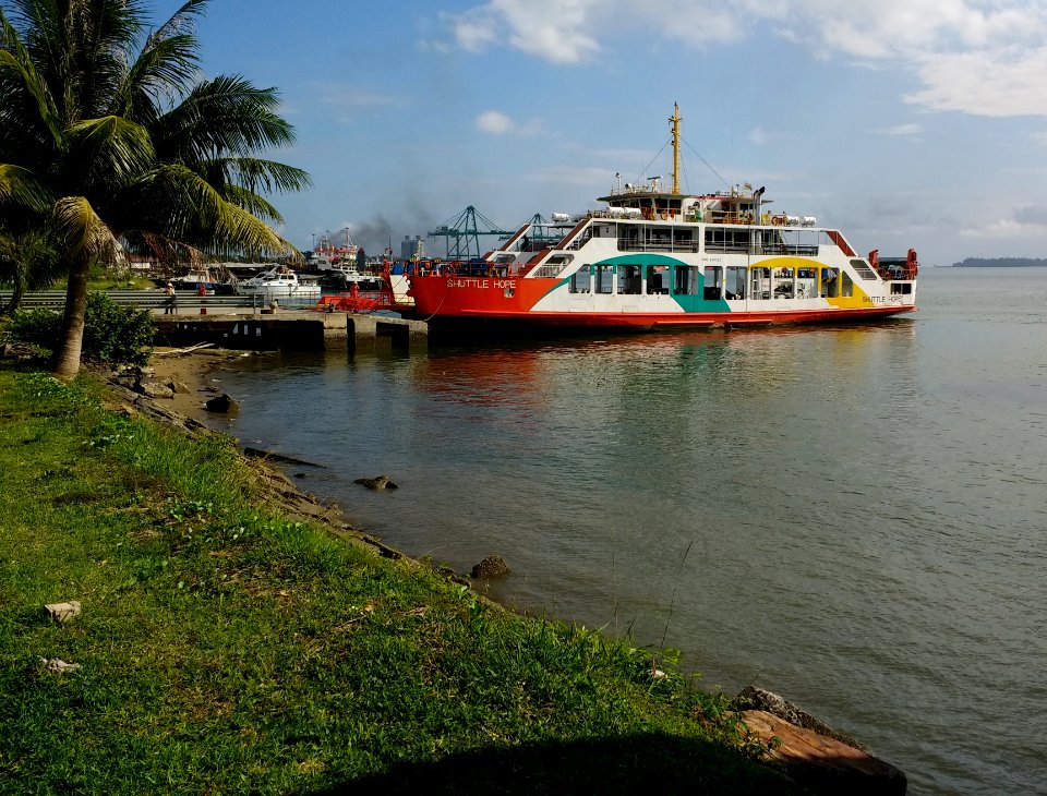 Ferry at Serasa Ferry Terminal