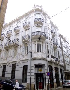 Ferrol - Barrio de La Magdalena - Banco Hispano (ex Hotel Suizo)