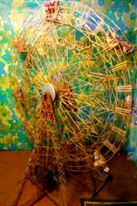 Ferris Wheel, toothpick art made by a San Quentin prison inmate - Musée Mécanique - San Francisco, CA - DSC02937