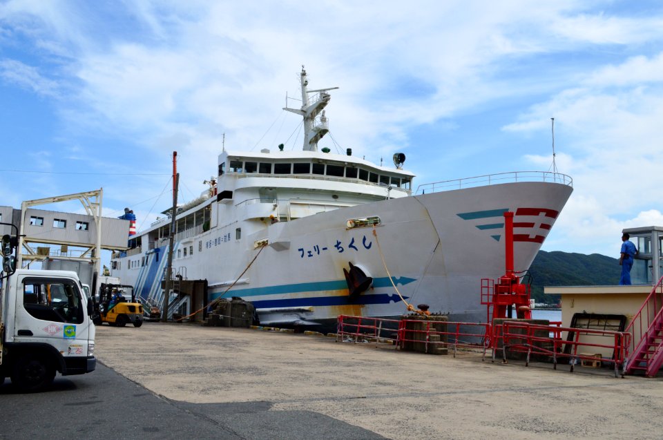 Ferry Chikushi in Izuhara port