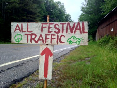 Festival Parking Sign