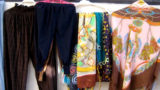 Female headwear Peddler - near Bank Refah - Iran sq - Nishapur 12