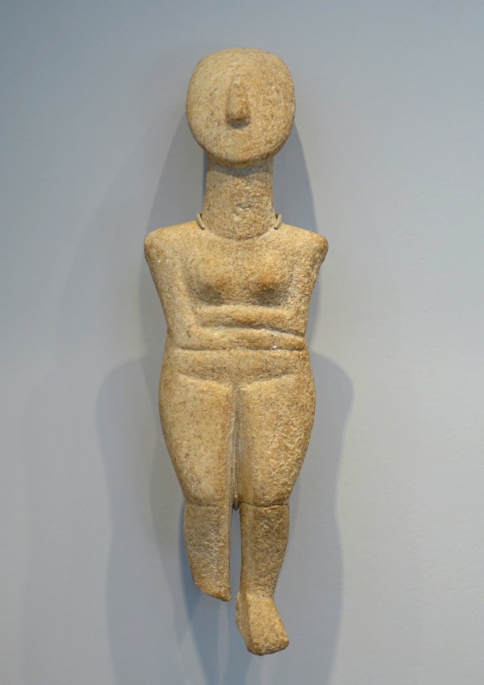 Female Figure of the Spedos Variety, Cycladic, Bronze Age, 2600-2500 BC, marble - Arthur M. Sackler Museum, Harvard University - DSC01506