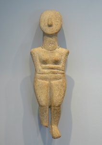 Female Figure of the Spedos Variety, Cycladic, Bronze Age, 2600-2500 BC, marble - Arthur M. Sackler Museum, Harvard University - DSC01506