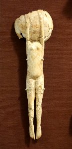 Female figurine, Megiddo, Stratum VIIA, Late Bronze IIB, 1300-1200 BC, ivory - Oriental Institute Museum, University of Chicago - DSC07728