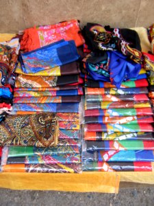 Female headwear Peddler - near Bank Refah - Iran sq - Nishapur 05