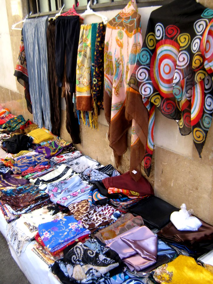 Female headwear Peddler - near Bank Refah - Iran sq - Nishapur 09