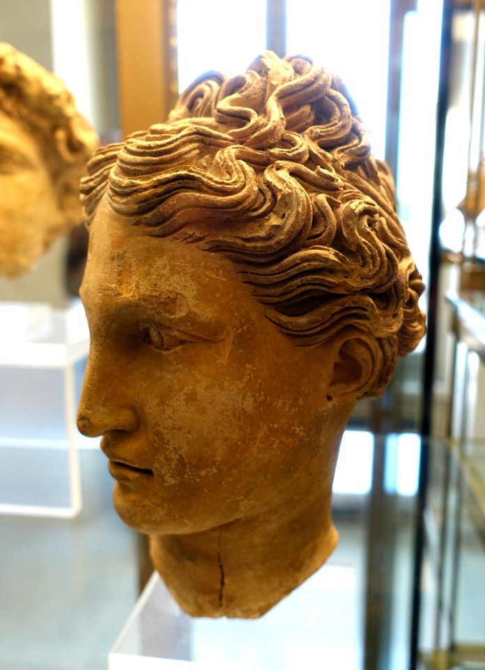 Female head in high relief, from Antonio Canova's collection, terracotta, inv. 13749 - Museo Gregoriano Etrusco - Vatican Museums - DSC01146