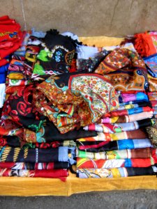 Female headwear Peddler - near Bank Refah - Iran sq - Nishapur 06