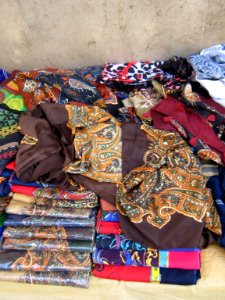 Female headwear Peddler - near Bank Refah - Iran sq - Nishapur 02