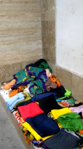 Female headwear Peddler - near Bank Refah - Iran sq - Nishapur 13