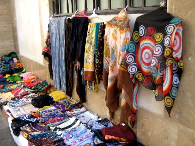 Female headwear Peddler - near Bank Refah - Iran sq - Nishapur 10
