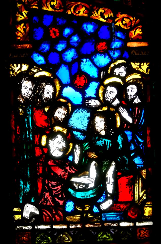 Fenster Fußwaschung Apostel Santa Maria del Mar