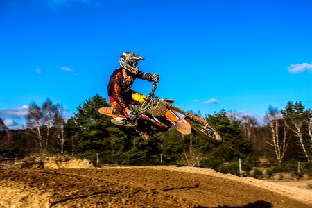 Cross motorcycle race