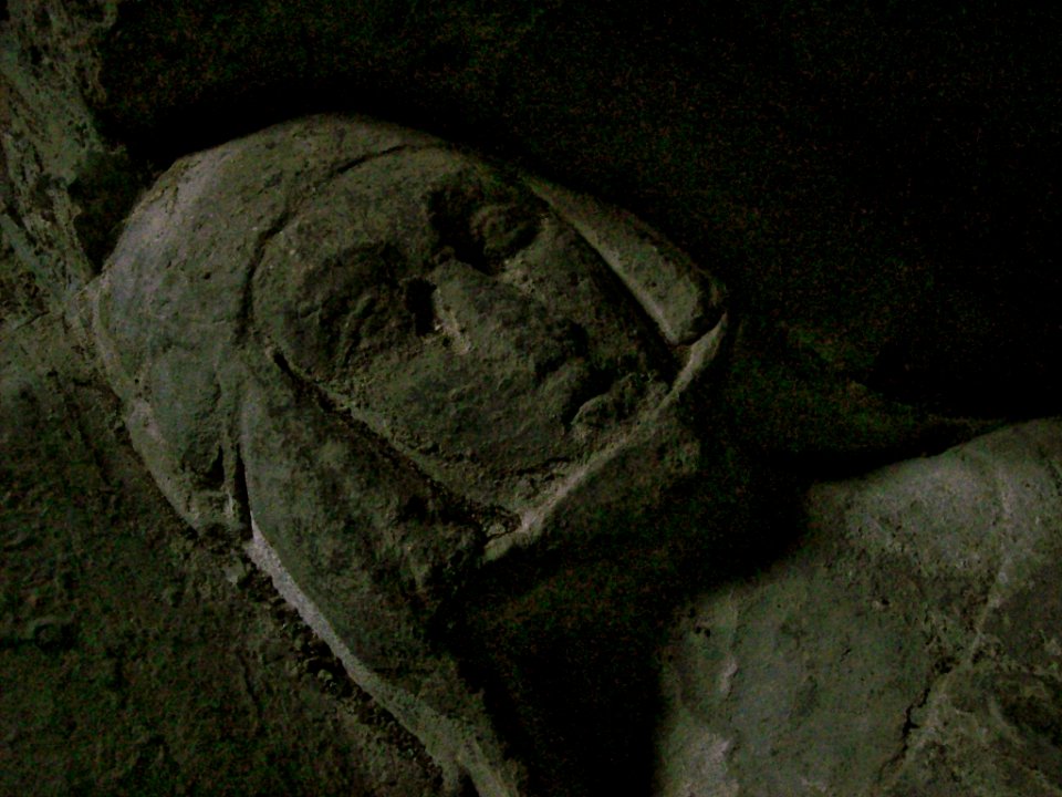 Female effigy, St Cosmas and St Damian, Stretford