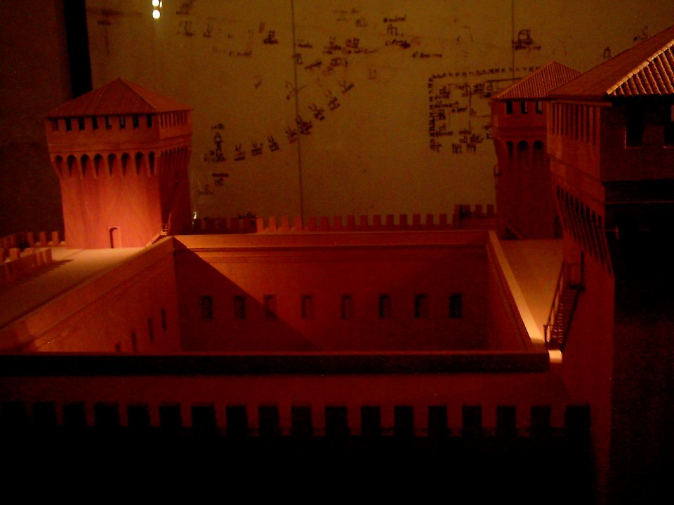 Ferrara Castello Estense Modell 1