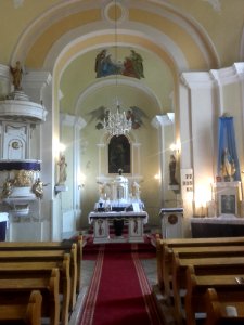Felsővadászi római katolikus templom belseje photo