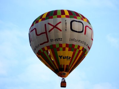F-GYTC hot air balloon over Metz, France