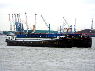 Fiandre ENI 06001396 & Flaumandrum (ship, 1965) ENI 06001602 Boudewijnsluis Port of Antwerp pic1