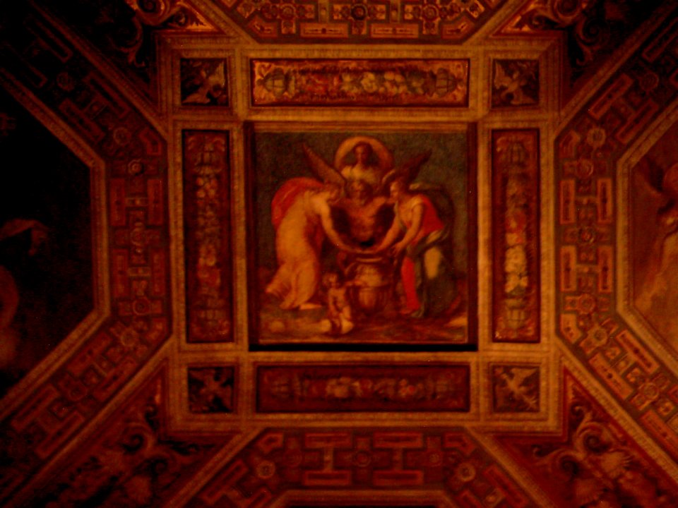 Ferrara Castello Estense Decke 2