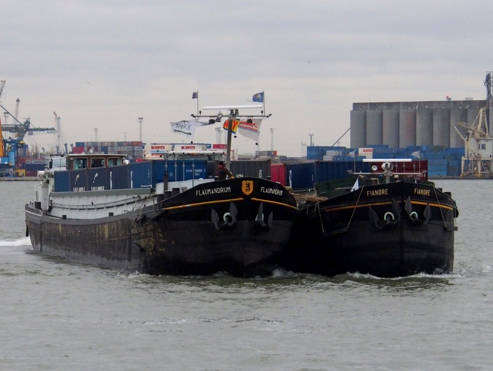Fiandre ENI 06001396 & Flaumandrum (ship, 1965) ENI 06001602 Boudewijnsluis Port of Antwerp pic3