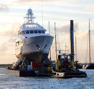 Special transport ship traffic photo