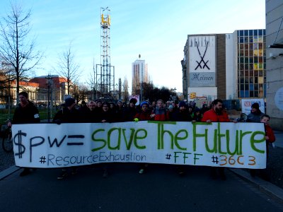 FFF 36C3 Demonstration Leipzig 2019-12-29 09
