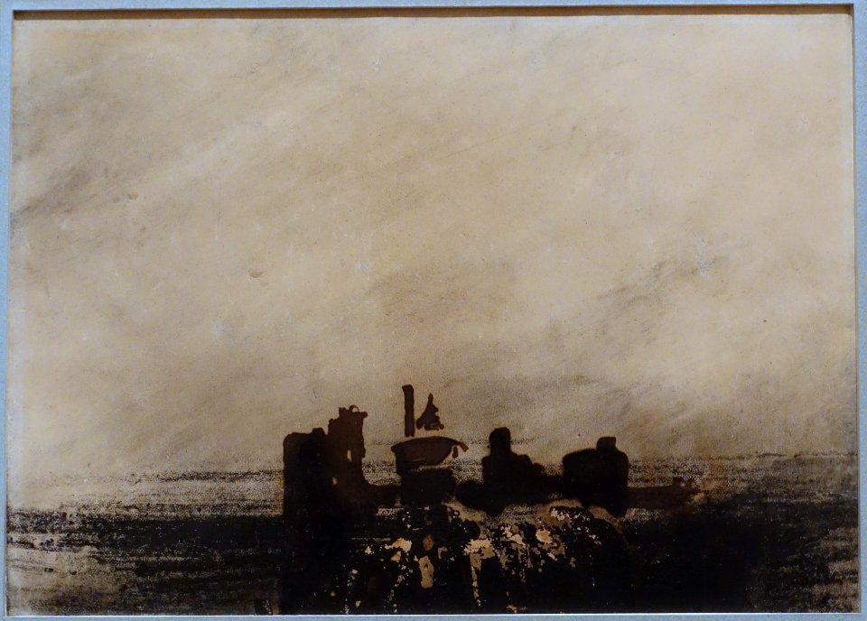 Feudal Ruins by Victor Hugo, undated, ink and wash - Museum Berggruen - DSC03811
