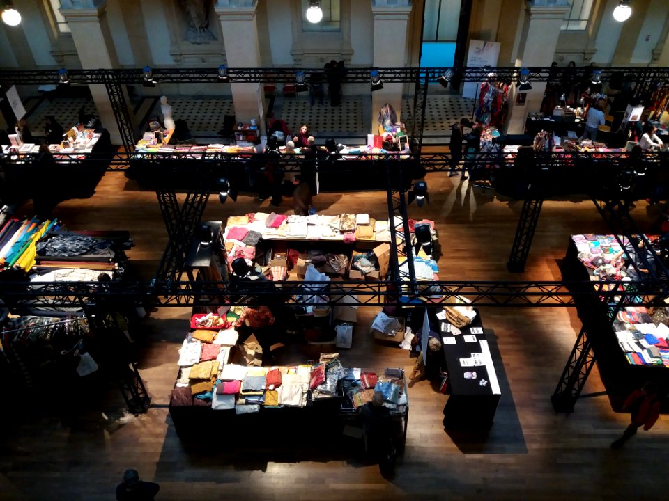 Festival de la soie 2018 - Salle de la Corbeille vue de l'étage
