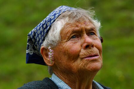 Elderly people face