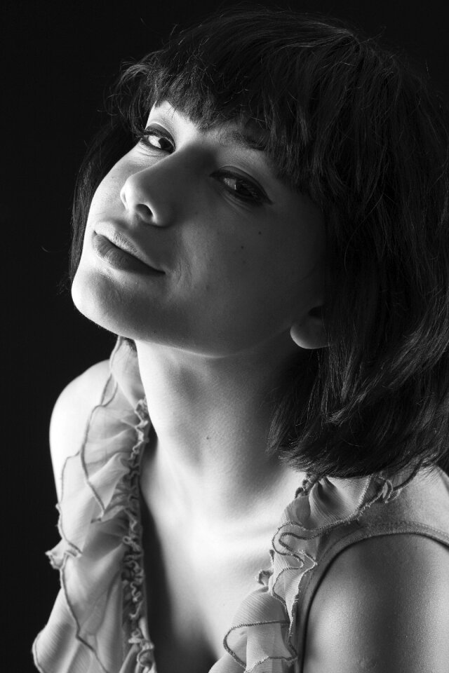 Face young model woman