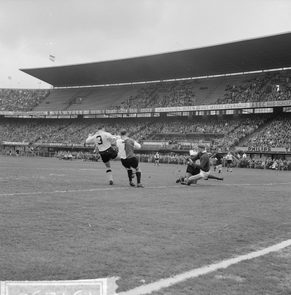 Feijenoord tegen DOS 3-0. Spelmoment, Bestanddeelnr 915-1238