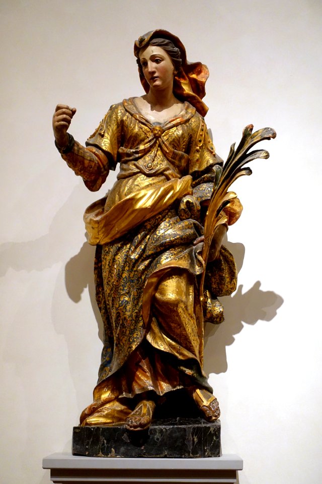 Female Saint, Spanish, c. 1650, wood - John and Mable Ringling Museum of Art - Sarasota, FL - DSC00508