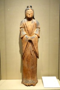Female Shinto spirit, Japan, late Heian or early Kamakura period, approx. 1100-1200 AD, wood with traces of pigment - Asian Art Museum of San Francisco - DSC01542