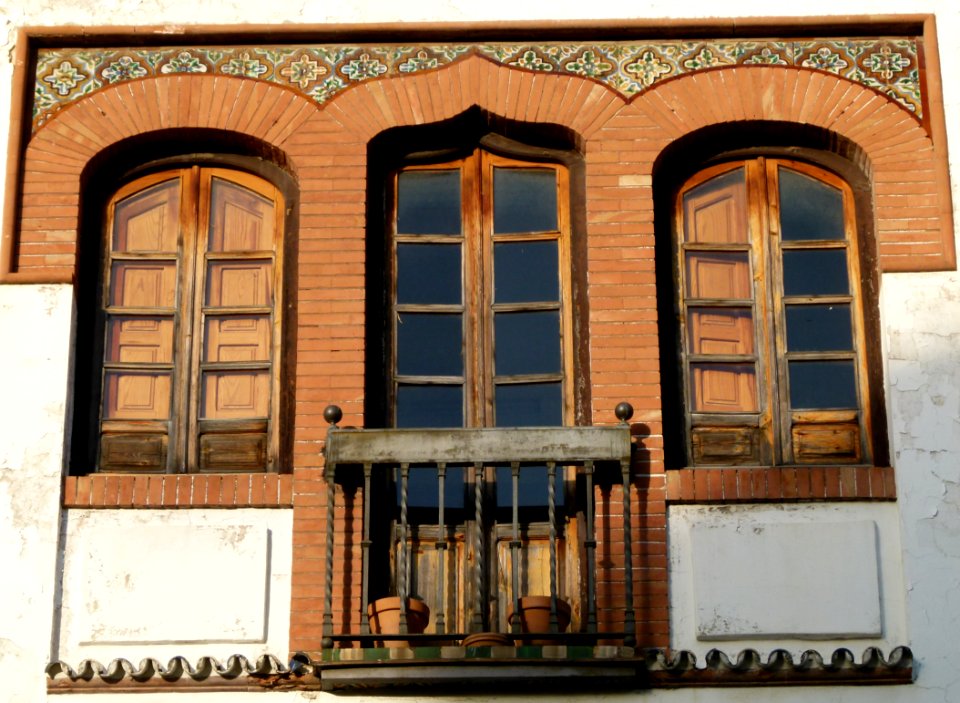 Fenêtres et balcon maison de Cordoue
