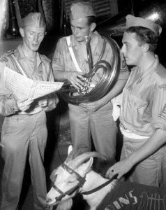 Feestavond te Tjililitan opgeluisterd door de Prins Bernhard Kapel. Kees de Bok , Bestanddeelnr 10407