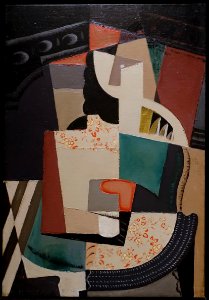 Femme Assise (Seated Woman), by Maria Blanchard, Spanish, c. 1917, oil on canvas - Meadows Museum - Southern Methodist University - DSC05425